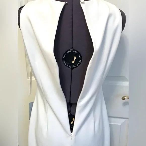 NWT Harper Rose Sequin Hem Embellished Sheath Dress White - Picture 13 of 16